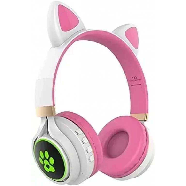 Wireless Headphone Bluetooth Cat Ear T23 Άσπρο