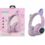 L450 Ασύρματα Ακουστικά Cat Ear Headphones – Μωβ