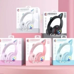 L550 Ασύρματα Over Ear Ακουστικά Cat Ear BT5.0 OEM / Γαλάζιο - Image 2