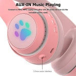 L550 Ασύρματα Over Ear Ακουστικά Cat Ear BT5.0 OEM / Γαλάζιο - Image 4