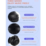 STN26 Ακουστικό LED Bluetooth Cat Ears Wireless OEM / Μπλε - Image 4
