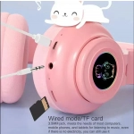 STN26 Ακουστικό LED Bluetooth Cat Ears Wireless OEM / Ροζ - Image 2