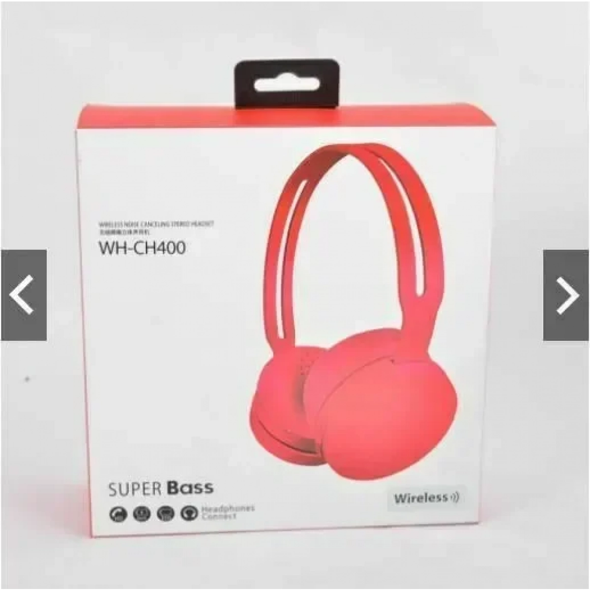 OEM Foam Ear Pads Cushion Leather Earpad WH-CH400 Headphone - Κόκκινο - Image 2