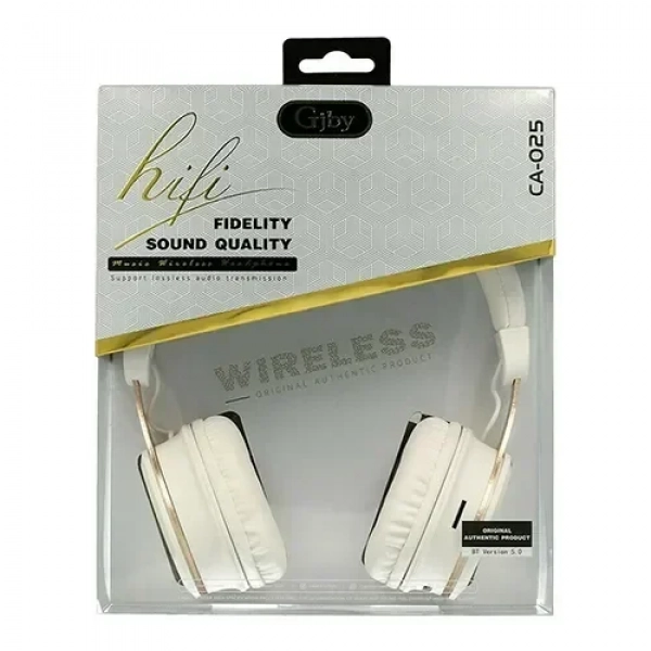 Ασύρματα Ακουστικά Bluetooth Gjby CA-025 On Ear - Λευκό