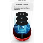 AKZ MAX10 Head-mounted Bluetooth Headset Glowing Bluetooth Stereo Sports Mobile Phone Wireless Headset - Λευκό - Image 5