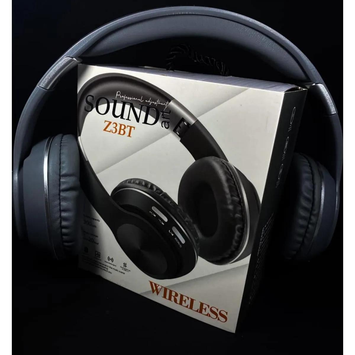HEADPHONE WIRELESS BLUETOOTH Z3BT - ΜΑΥΡΟ - Image 2
