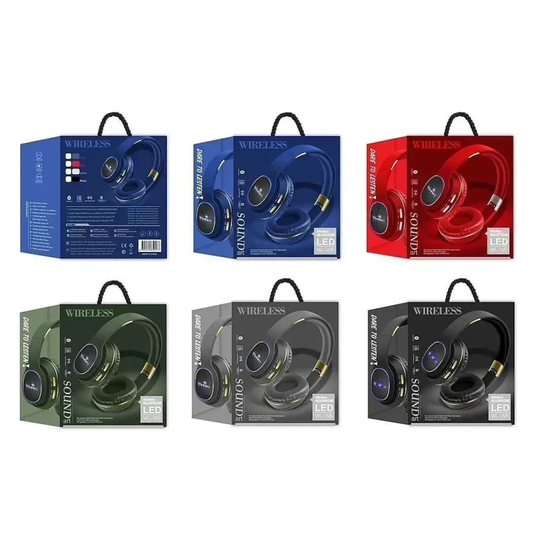 OEM Ασύρματα Ακουστικά LED Mε Yποστήριξη TF CARD Kαι Μικρόφωνο Z4BT - Γκρι