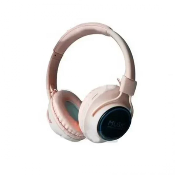 SD80BT 2 in 1 Speaker and Headphone Ασύρματα/Ενσύρματα On Ear Ακουστικά Ροζ