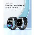 NK15 Smart Watch High Clarity Large Screen Silicone-black - Image 3