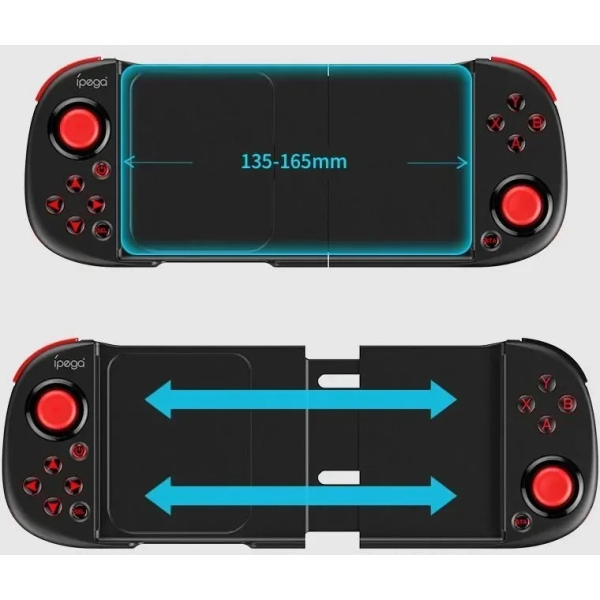 iPega 9217 Ασύρματο Gamepad για Android / iOS Black - Image 2