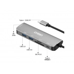 Onten OTN-95116( 5 in 1 ) Multi Function Dock Station Type-C
