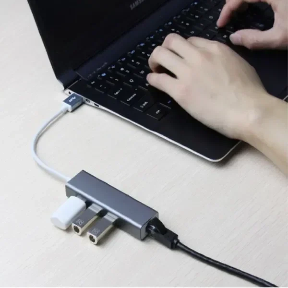 ONTEN USB 3.0 TO 3-PORT HUB WITH FAST INTERNET ΑΝΤΑΠΤΟΡΑΝ (ONT-5221) - Image 2