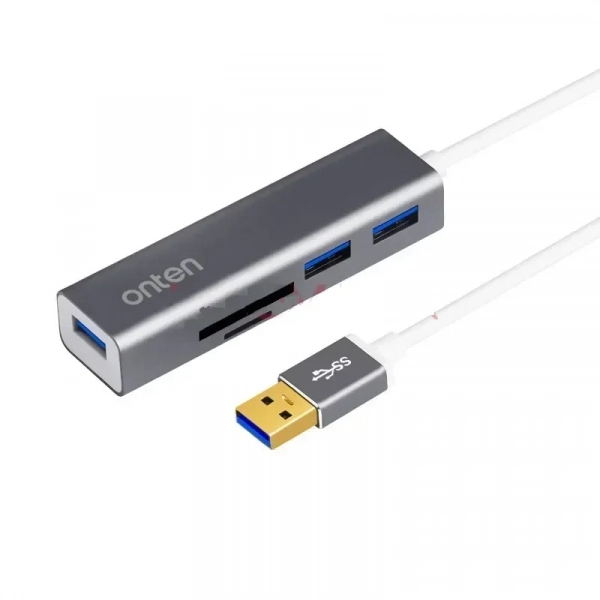 Onten USB 3.0 to Port Hub with SD/TF Card reader OTN-5223