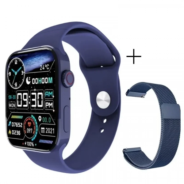 Watch Smart Watch N76 Wireless Charging (Μπλε)