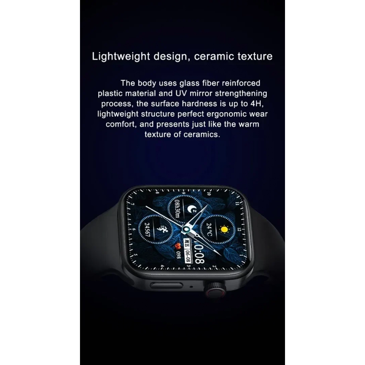 Watch Smart Watch N76 Wireless Charging (Κόκκινο) - Image 3