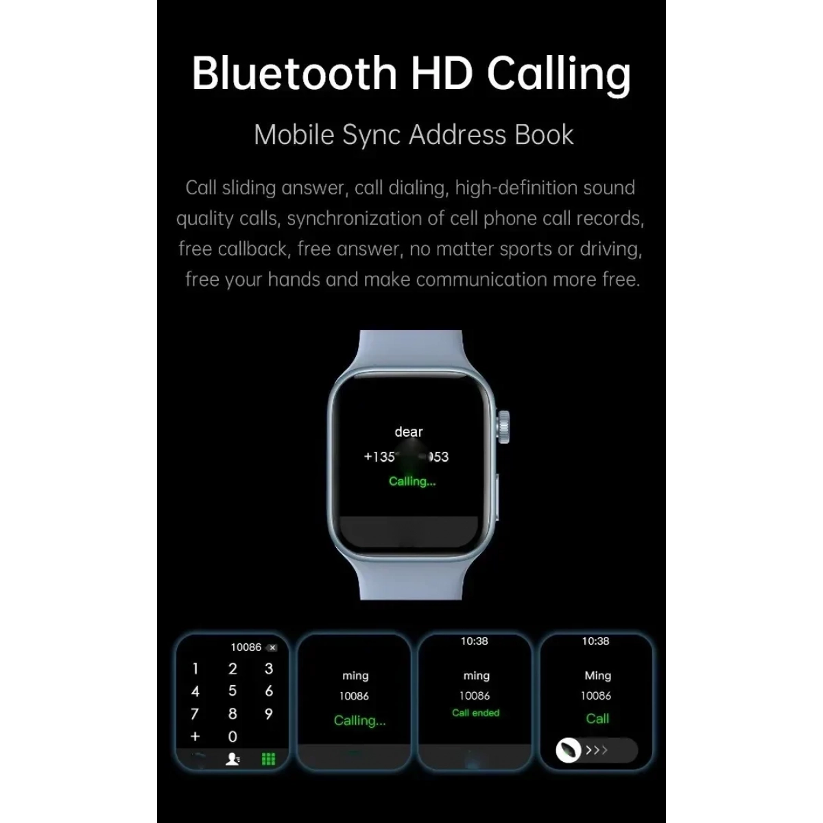 Watch Smart Watch N76 Wireless Charging (Κόκκινο) - Image 6