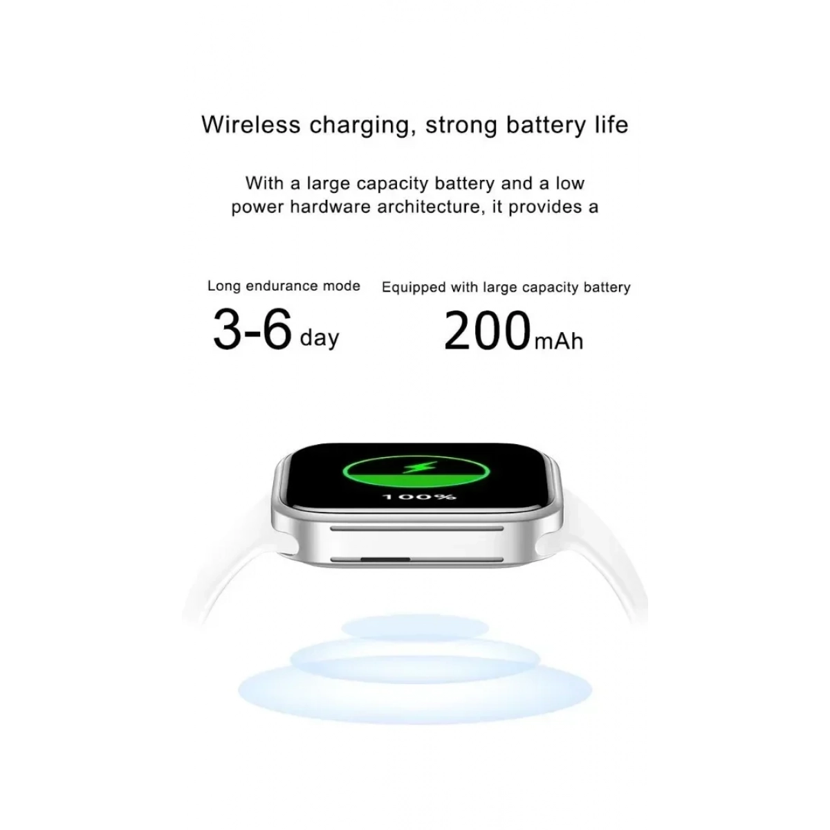 Watch Smart Watch N76 Wireless Charging (Κόκκινο) - Image 5