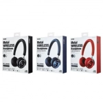 Remax RB-620HB Ασύρματα Bluetooth On Ear Ακουστικά με 18 ώρες Λειτουργίας Μπλε