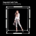 Επαγγελματικό στούντιο φωτογράφισης PULUZ 2 μέτρα x120cm με ενσωματωμένο φωτισμό LED - Photo box PU5210