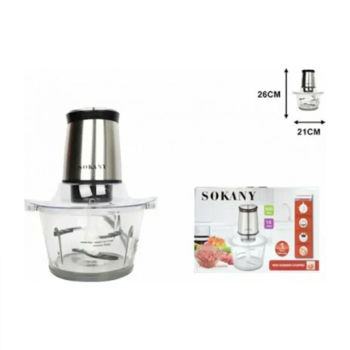 ΠΟΛΥΚΟΠΤΗΣ-ΜΠΛΕΝΤΕΡ 400W SOKANY LB-7004