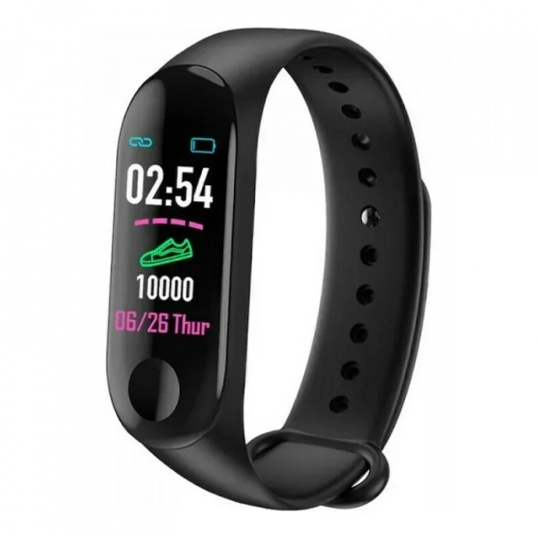 Andowl Q-C789 Activity Tracker με Παλμογράφο Μαύρο