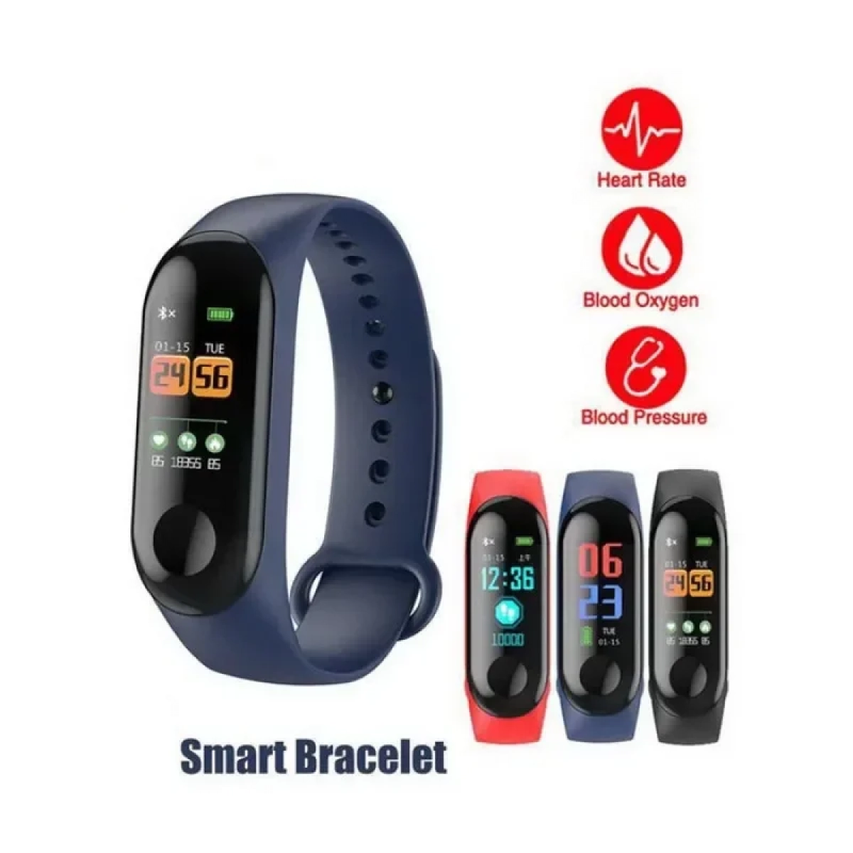 Andowl Q-C789 Activity Tracker με Παλμογράφο Μπλε