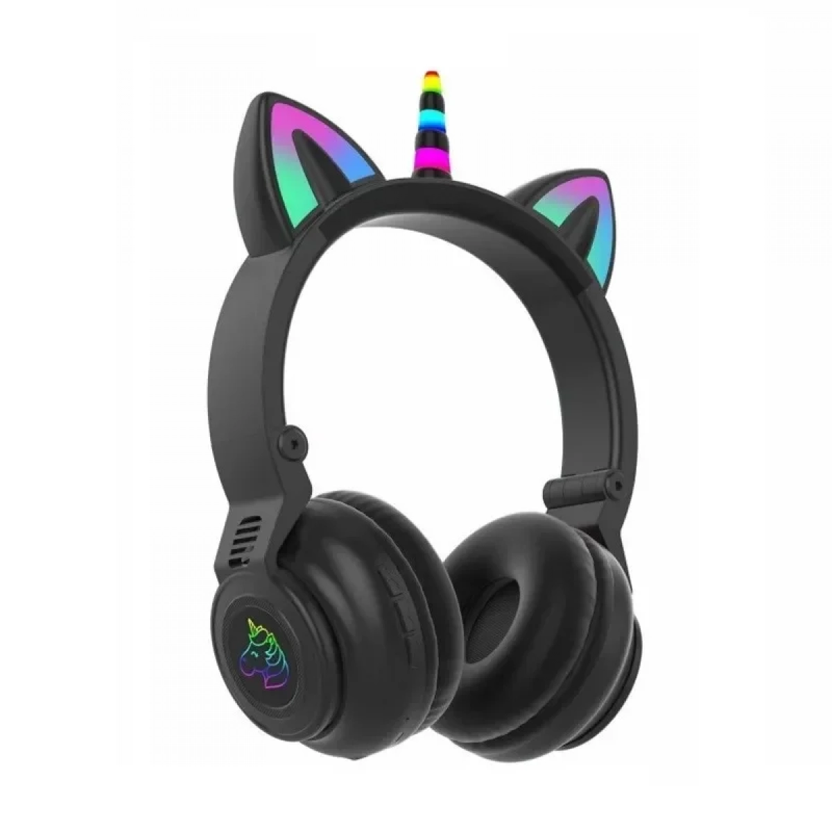 Unicorn STN-27 Ασύρματα Bluetooth Over Ear Ακουστικά Μαύρα