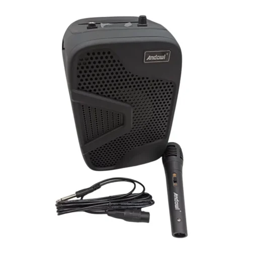 Andowl Σύστημα Karaoke με Ενσύρματα Μικρόφωνα Q-S53 σε Μαύρο Χρώμα
