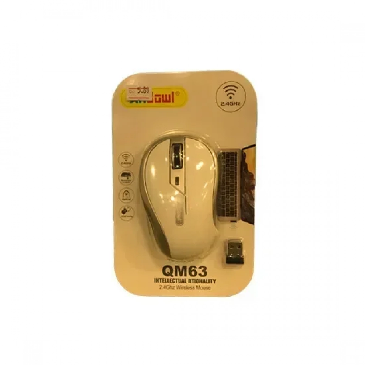 Andowl AN-QM63 Ασύρματο Mini Ποντίκι Λευκό