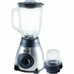 Haeger HG-295 Μπλέντερ με Γυάλινη Κανάτα 1.5lt 1000Watt Inox