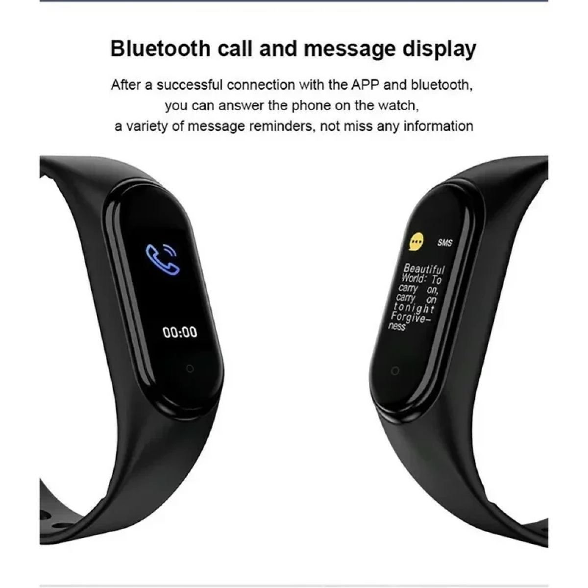 Smart Band Activity Tracker Έξυπνο βραχιόλι Bluetooth με Παλμογράφο Ezra SW12 Μαύρο