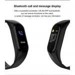 Smart Band Activity Tracker Έξυπνο βραχιόλι Bluetooth με Παλμογράφο Ezra SW12 Μαύρο