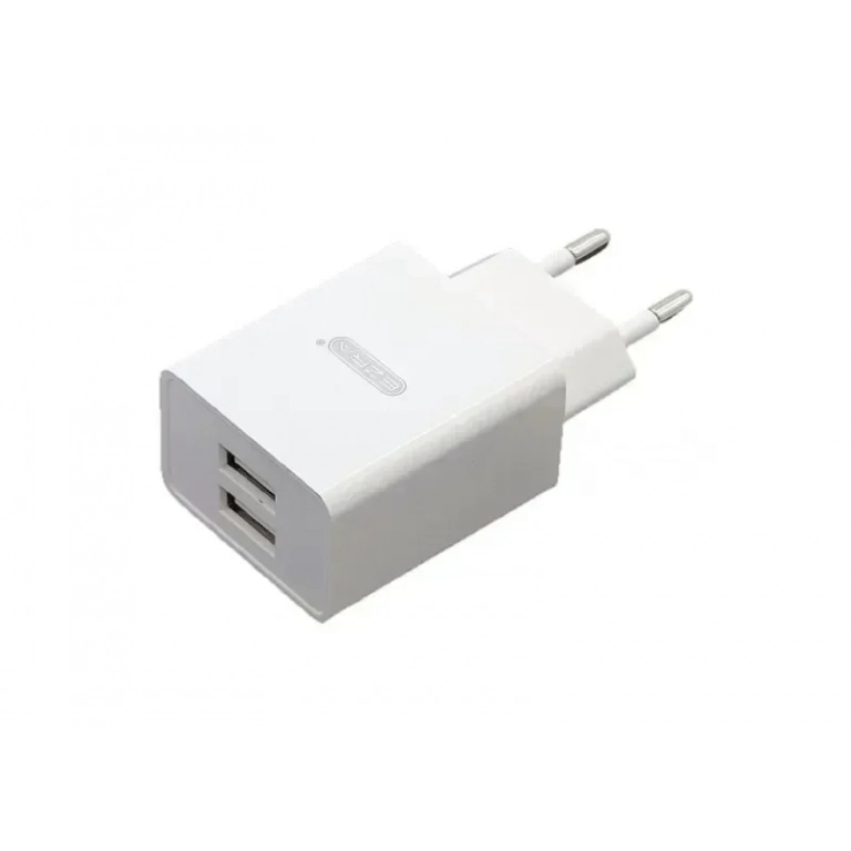 Ezra Φορτιστής Χωρίς Καλώδιο με 2 Θύρες USB-A Λευκός (HC13)