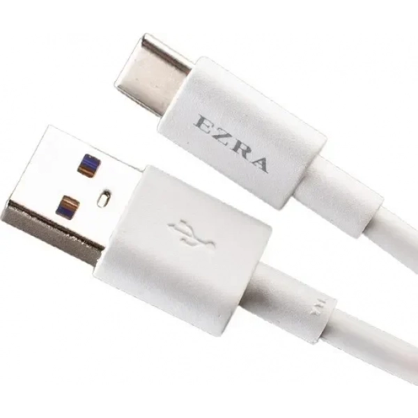 Καλώδιο Ezra DC72 USB 2.0, USB-C male - USB-A male 1μ Λευκό (20828)
