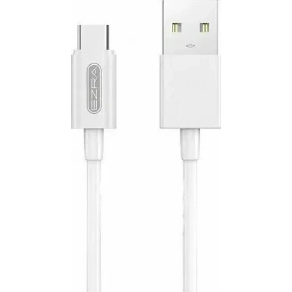 Ezra DC21 USB 2.0 Cable USB-C male - USB-A male Λευκό 1m (20443)