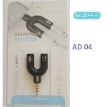 Αντάπτορας ήχου Jack 3.5mm AUX αρσενικό σε 2×3.5mm Jack θηλυκά Ezra AD04 - Μαύρο - Image 4