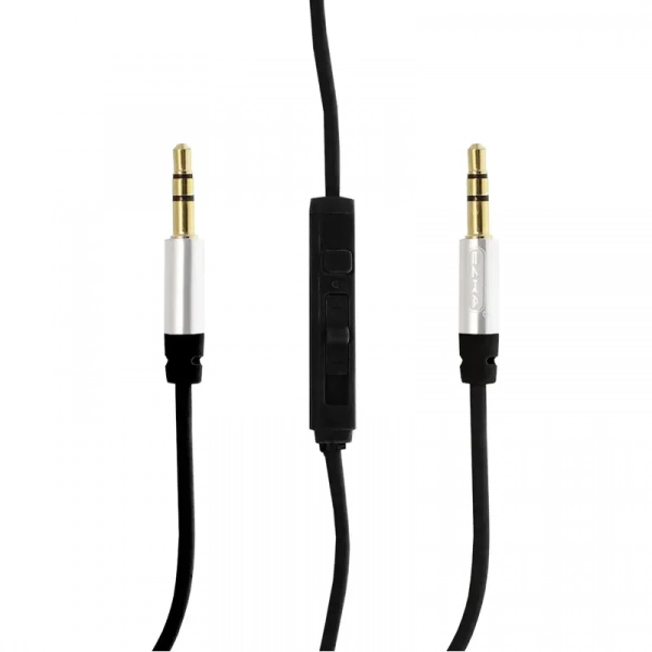 Καλώδιο 1.5m 3.5mm αρσενικό σε 3.5mm αρσενικό με ενσωματωμένα κουμπιά ελέγχου Ezra LA01 Μαύρο
