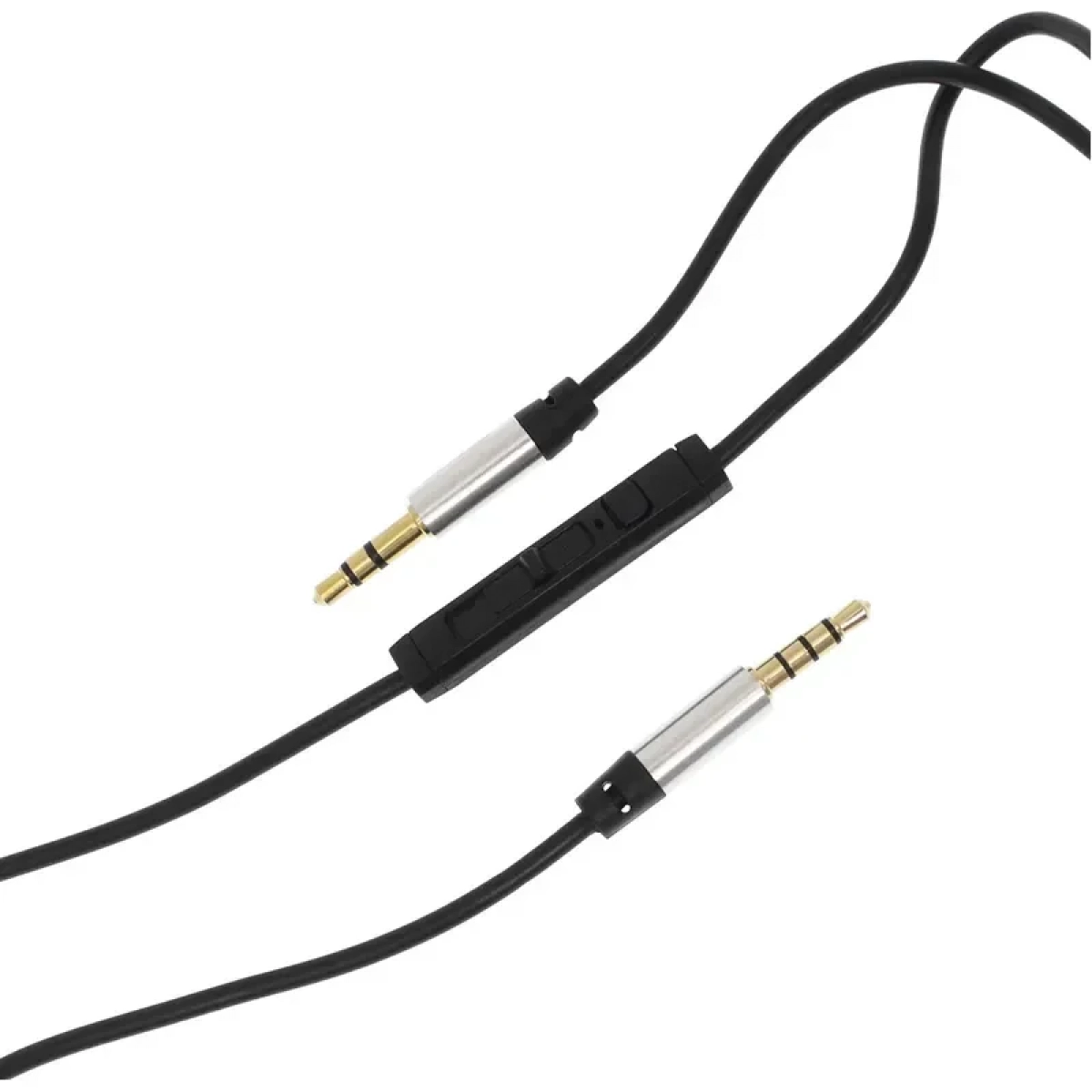 Καλώδιο 1.5m 3.5mm αρσενικό σε 3.5mm αρσενικό με ενσωματωμένα κουμπιά ελέγχου Ezra LA01 Μαύρο