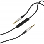 Καλώδιο 1.5m 3.5mm αρσενικό σε 3.5mm αρσενικό με ενσωματωμένα κουμπιά ελέγχου Ezra LA01 Μαύρο
