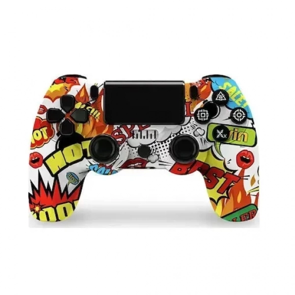 Doubleshock Ασύρματο Gamepad για PS4 Πολύχρωμο