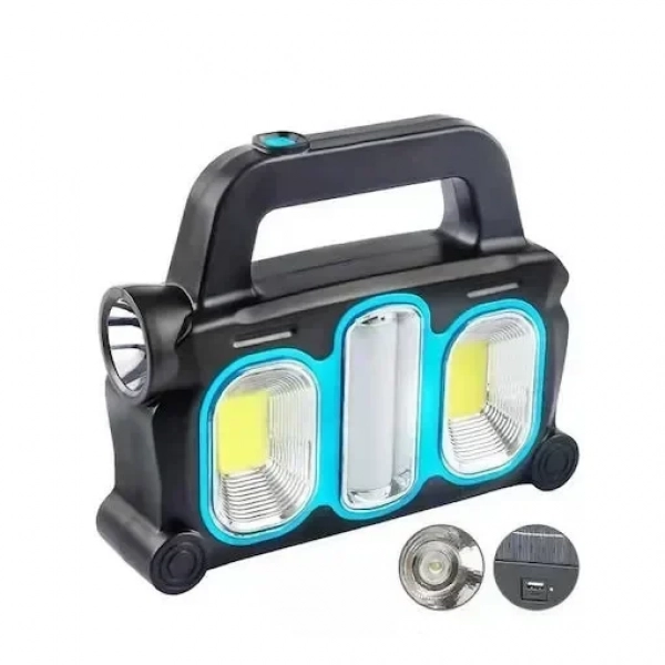 Ηλιακός επαναφορτιζόμενος φακός πολλαπλών λειτουργιών HURRY BOLT HB-6169