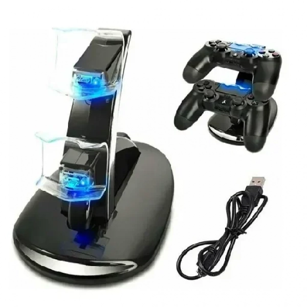 Διπλή Βάση Φόρτισης Χειριστηρίων PS4 Slim & Pro – Dual Charge Stand OEM