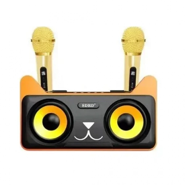 Σύστημα Karaoke με Ασύρματα Μικρόφωνα SDRD 305 σε Μαύρο Χρώμα