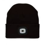 BLUETOOTH RECHARGEABLE LED HAT - 27639 MUSIC HAT - BLACK