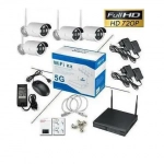 Ολοκληρωμένο Σύστημα CCTV Wi-Fi με 4 Ασύρματες Κάμερες-5G- 22194
