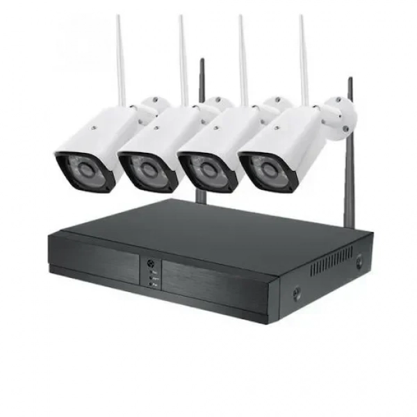 Ολοκληρωμένο Σύστημα CCTV Kit Wi-Fi με 4 Ασύρματες Κάμερες 39405