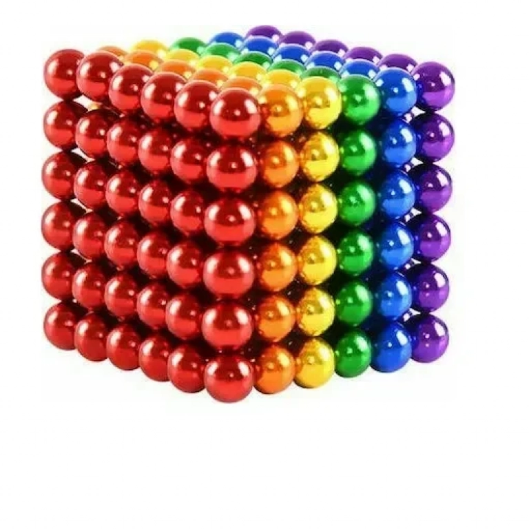 Μαγνητικές Μπίλιες μικρά σφαιρίδια 3mm 216 τεμαχίων σε Multicolor χρώμα, Anti-stress Magnetic Balls - Aria Trade