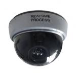 Real Safe Ψεύτικη Κάμερα Παρακολούθησης Τύπου Dome Γκρι CDM-15