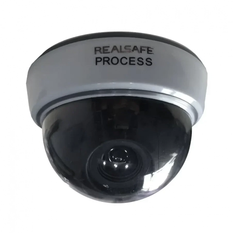 Real Safe Ψεύτικη Κάμερα Παρακολούθησης Τύπου Dome Γκρι CDM-15