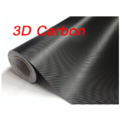 Αυτοκόλλητη Ταινία Carbon 3D 60x100cm σε Μαύρο Χρώμα